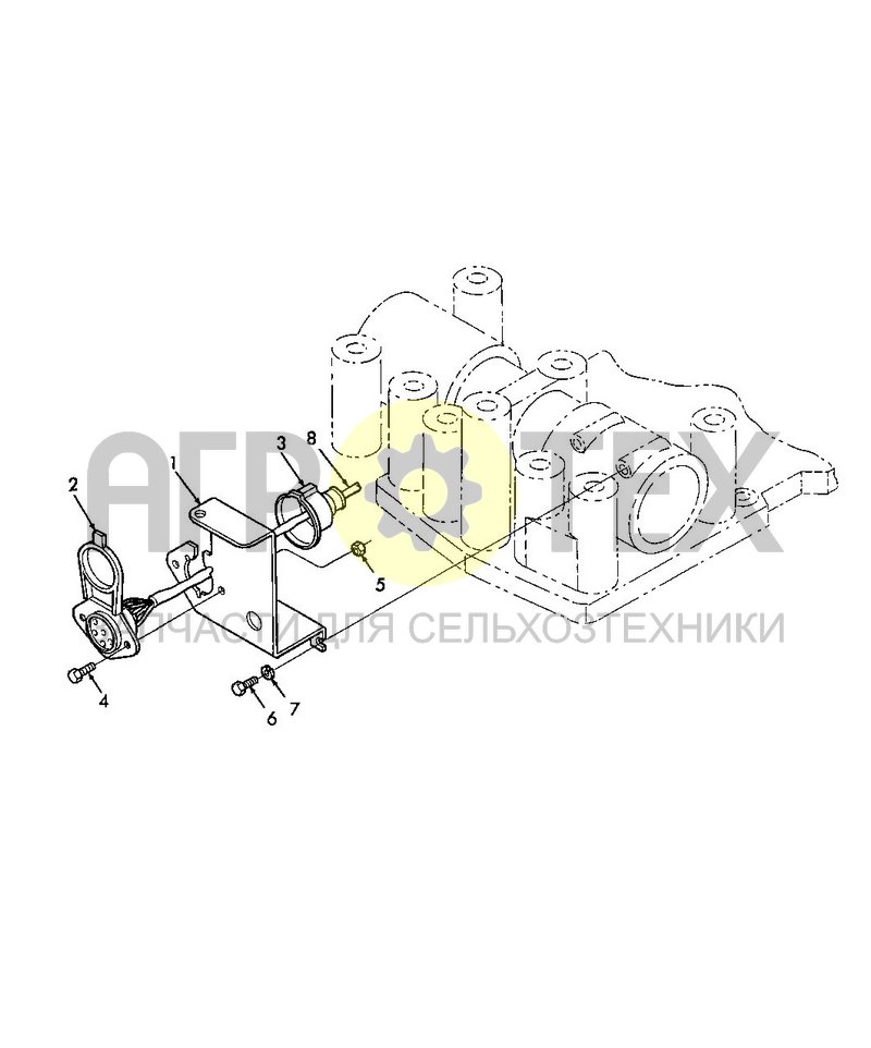 Розетка прицепа (11G01) (№7 на схеме)